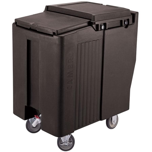 Ice Caddy, Portable Tall 125 lb Capacity - Black, ICS125T110 by Cambro.