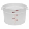 Food Container, 12qt Round - White, RFS12148 by Cambro.