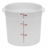 Food Container, 6qt Round - White, RFS6148 by Cambro.