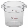 Food Container, 1qt Round - Clear, RFSCW1-135 by Cambro.