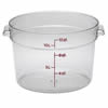 Food Container, 12qt Round - Clear, RFSCW12-135 by Cambro.