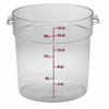 Food Container, 18qt Round - Clear, RFSCW18-135 by Cambro.