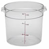 Food Container, 6qt Round - Clear, RFSCW6-135 by Cambro.