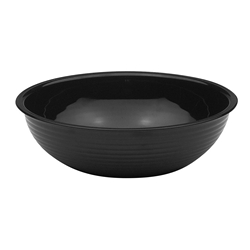 Camwear Bowl, Ribbed, Round, 12" Black