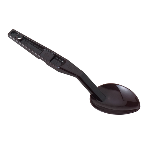Deli Spoon, 11", 11-1/8" X 2-7/8",Notched, Hole In Handle For Hanging, Black, NSF