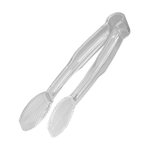 Tong, Flat Grip, 6", Polycarbonate, Clear, NSF