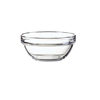 Bowl, Glass "Arcoroc" 3 1/2" Diameter, Stackable, E9157 by Cardinal.