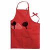 Apron, Bib With 3 Pockets - Red, 602BAFH-RD by California Cooking