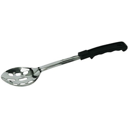 Basting Spoon, 15", Slotted, W/Black Handle, BBOT-15N by California Cooking.