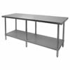 Worktable, Economy, Stainless Steel, 24" x 72", CCWT-2472