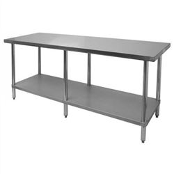 Worktable, Economy, Stainless Steel, 24" x 72", CCWT-2472