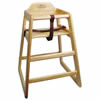 High Chair, Natural Finish - Assembled, CHH-101A by California Cooking.