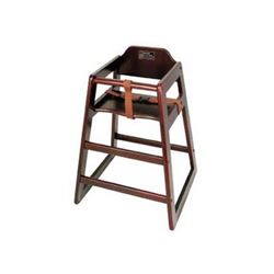 High Chair, Walnut Finish - Assembled, CHH-104A by California Cooking.
