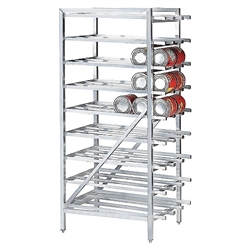 Can Storage Rack, Stationary Holds Up To 162 # 10 Cans, CR-162 by California Cooking.