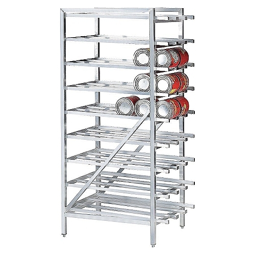 Can Storage Rack, Stationary Holds Up To 162 # 10 Cans, CR-162 by California Cooking.