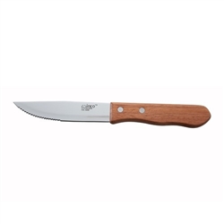 CCK Steak Knife Pointed Tip, Wood Handle - KB-30W
