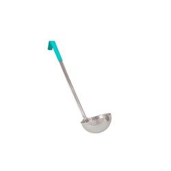 Ladle, 1 Piece Stainless Steel, 1/2 oz - Teal Handle, LDCC-05 by California Cooking.