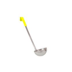 Ladle, 1 Piece Stainless Steel, 1 oz - Yellow Handle, LDCC-1 by California Cooking.