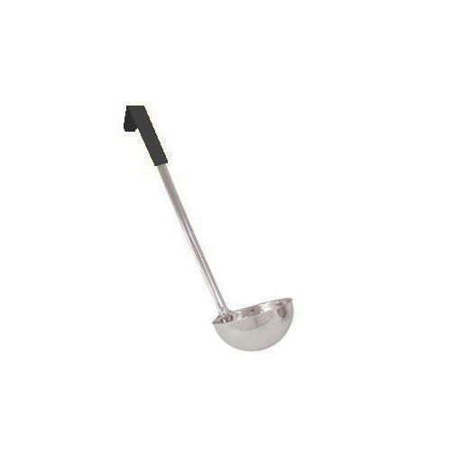 Ladle, 1 Piece Stainless Steel, 6 oz - Black Handle, LDCC-6 by California Cooking.