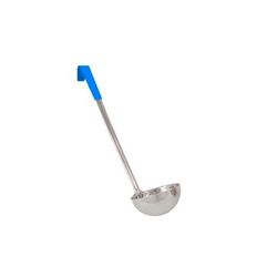 Ladle, 1 Piece Stainless Steel, 8 oz - Blue Handle, LDCC-8 by California Cooking.