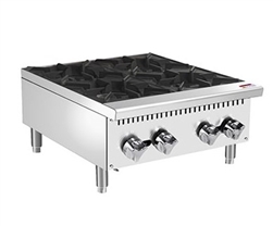 Hot Plate, 24" Wide Gas 4Burner - PHP-24-4 by Padela