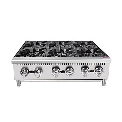 Hot Plate, 36" Wide Gas 2 Burner - PHP-36-6 by Padela