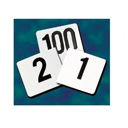 Table Numbers, 1-100, 4" Square, Set, PTN4/1-100 by California Cooking.