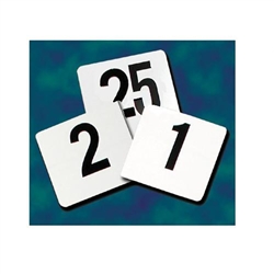 Table Numbers, 1-25, 4" Square, Set, TBN-25 by California Cooking.