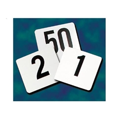 Table Numbers, 1-50, 4" Square, Set, TBN-50 by California Cooking.