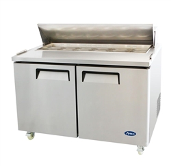 Atosa Refrigerator, Sandwich Prep Table 60" 16 Pans 2 Door  - MSF8303GR