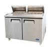 Refrigerator, Mega Top Sandwich Prep Table 60" 24 Pans 2 Door  - MSF8307GR by Atosa