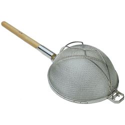 Strainer, Double Mesh Reinforced, 10 1/4", SHD-10-SS by California Cooking.