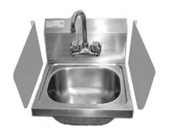 California Cooking Splash Guard Hand Sink 15x12 - SP-S1512
