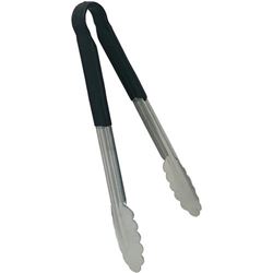 Tong, 12", W/Plastic Handle, Black, TOPP-12 by California Cooking.