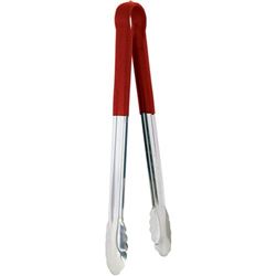 Tong, 12", W/Plastic Handle, Red, TOPP-12RE by California Cooking.