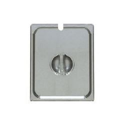 Steam Table Pan Cover, Flat 1/2 Size - With Slot, VSL12 by CCK.