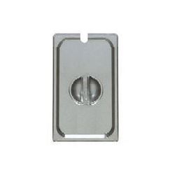 Steam Table Pan Cover, Flat 1/3 Size - With Slot, VSL13 by CCK.