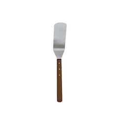 Spatula, 10" x 3" Solid Stainless Steel, Extra Long Wood Handle, WHT-103-L by California Cooking.