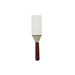 Spatula, 7 1/2" x 3" Solid Flexible Blade, Stainless Steel, Wood Handle, WHT-7 by California Cooking.