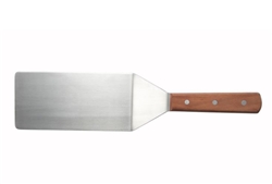 California Cooking Turner, 4"x8 Solid S/S Wood Handle- TN48