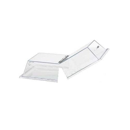 Cake Cover, Hinged Rectangular 12" x 20" x 4" - Clear Polycarbonate, 328-12 by Cal-Mil.