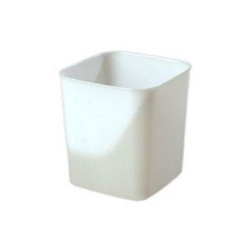 Food Container, 8 qt, Square White Poly, 1568-02 by Carlisle.
