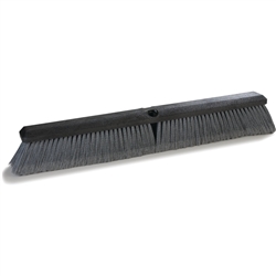 Carlisle Floor Sweep, Fine, 18" Foam Block, Gray Poly Bristles, W/O Handle