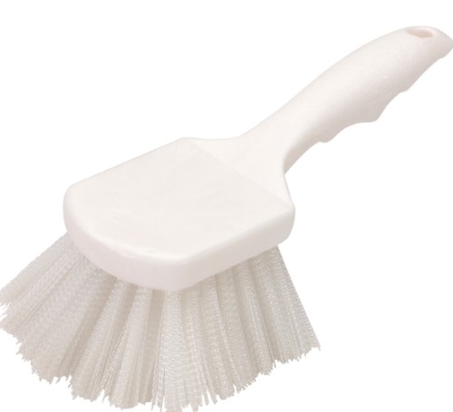 Carlisle Scrub Brush 8" x 1-3/8 White Brush - 3662000