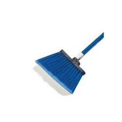 Duo-Sweep Angle Broom, 48" - Blue, 41082EC14 by Carlisle.