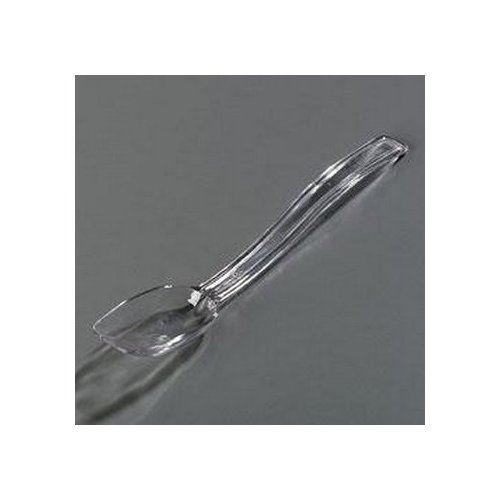 Serving Spoon, 8" Solid Bowl 1/2oz Plastic - Clear, 446007 by Carlisle.