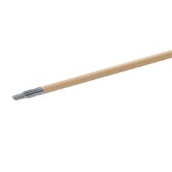 Broom Handle, 60" Wood w/Metal Threaded Tip, 45267 by Carlisle.
