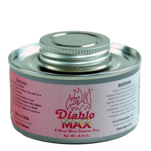 Chafing Fuel, Max Heat Double Wide Wick, 4 Hrs. - 24/Case - DH444 by Dine-Aglow Diablo