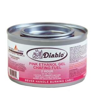 Gel Chafing Fuel, Pink Ethanol, 2.5 Hrs. - 72/Case - DHP5000 by Dine-Aglow Diablo