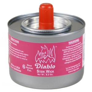 Chafing Fuel, Stem Wick, 6 Hrs. - 24/Case - DHSW006 by Dine-Aglow Diablo
